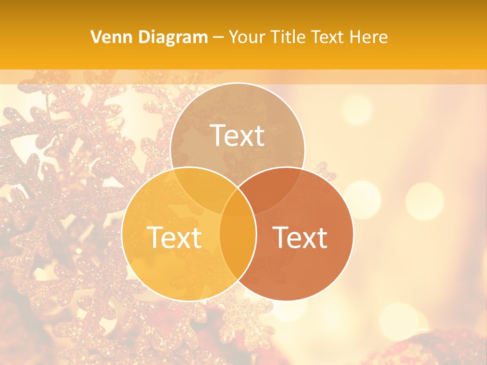 Golden Christmas Lights PowerPoint Template