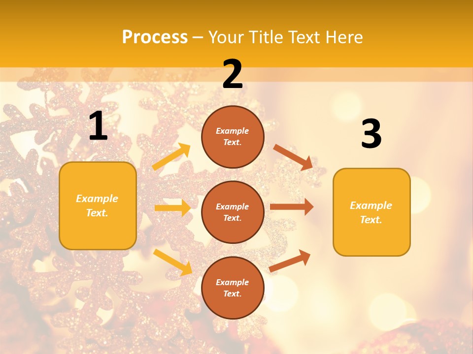 Golden Christmas Lights PowerPoint Template
