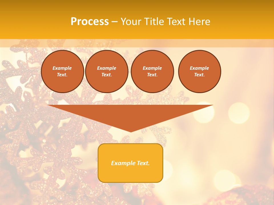 Golden Christmas Lights PowerPoint Template