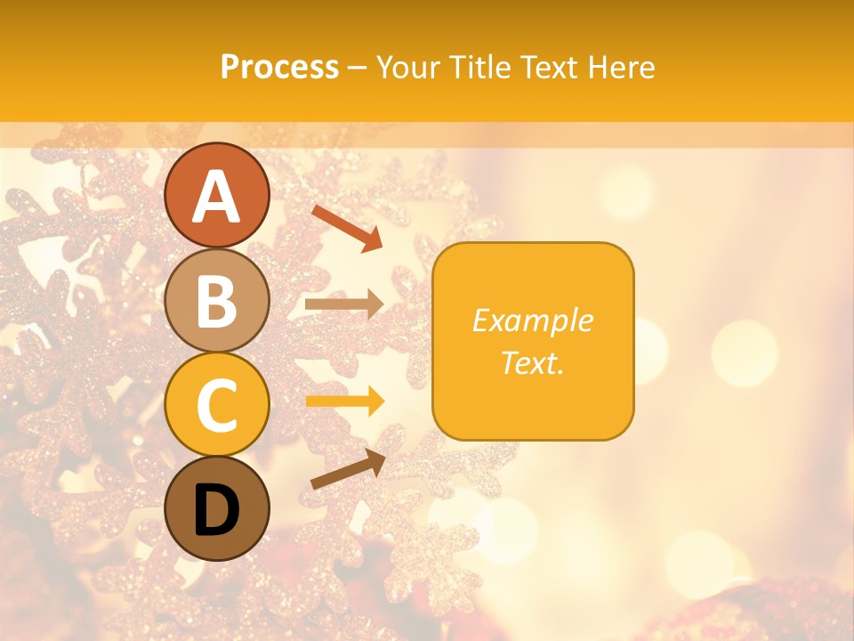 Golden Christmas Lights PowerPoint Template