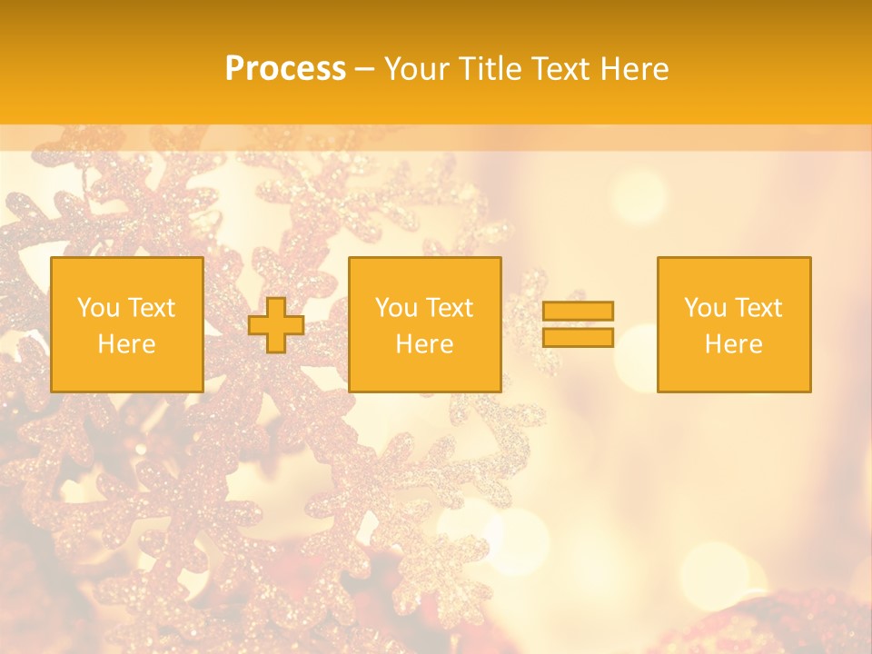 Golden Christmas Lights PowerPoint Template