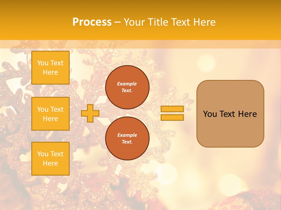 Golden Christmas Lights PowerPoint Template