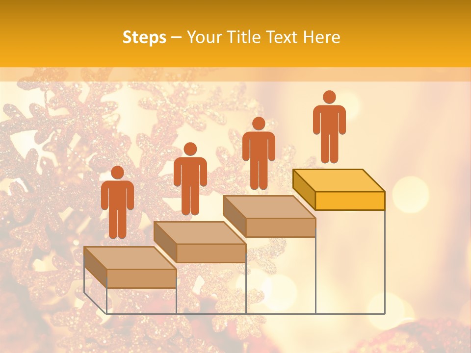 Golden Christmas Lights PowerPoint Template
