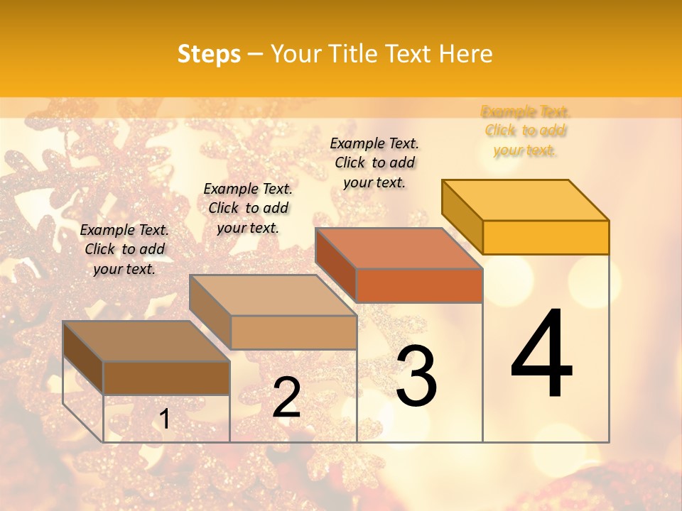 Golden Christmas Lights PowerPoint Template