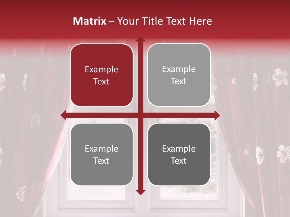 Snow Window PowerPoint Template