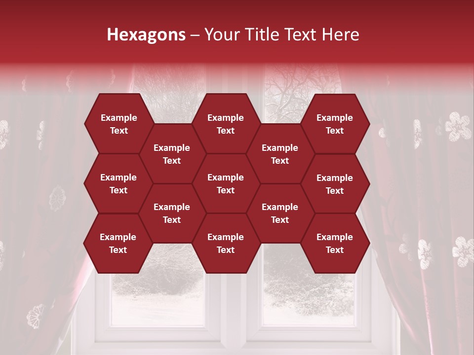 Snow Window PowerPoint Template