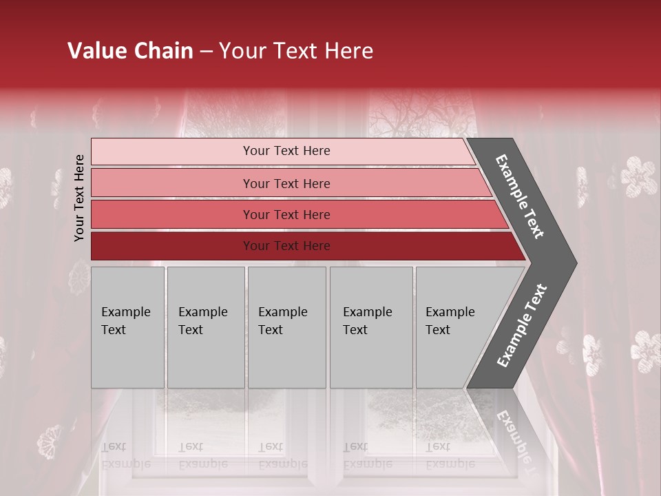 Snow Window PowerPoint Template