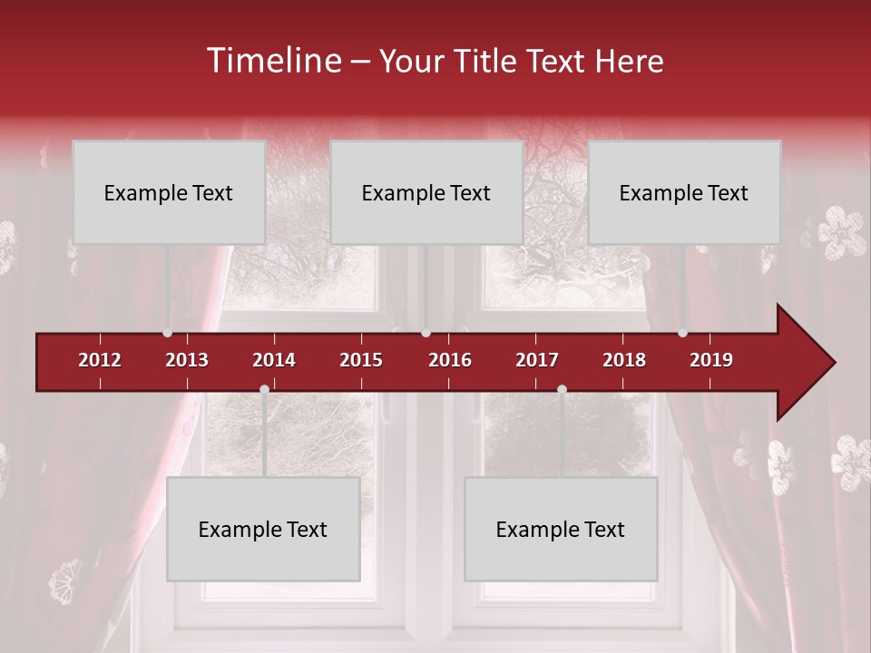 Snow Window PowerPoint Template