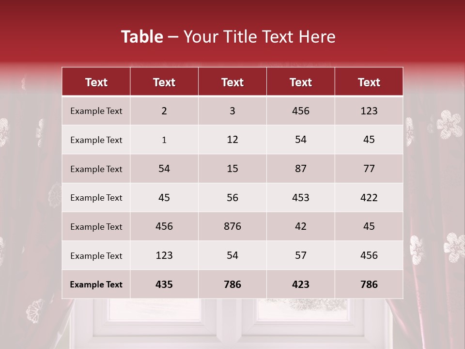 Snow Window PowerPoint Template