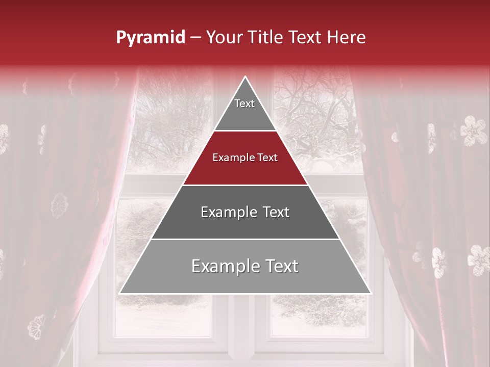 Snow Window PowerPoint Template