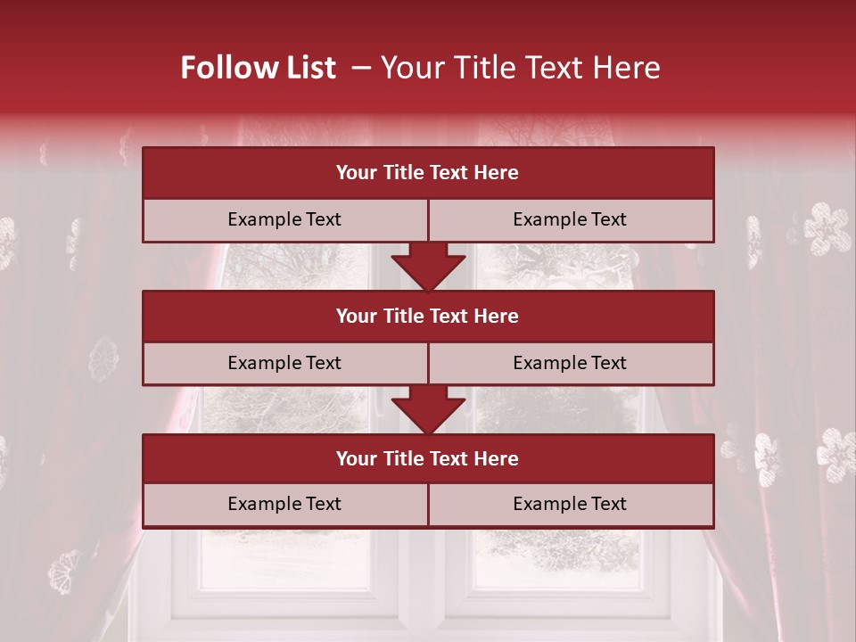 Snow Window PowerPoint Template