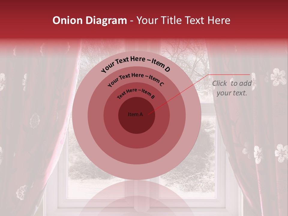 Snow Window PowerPoint Template