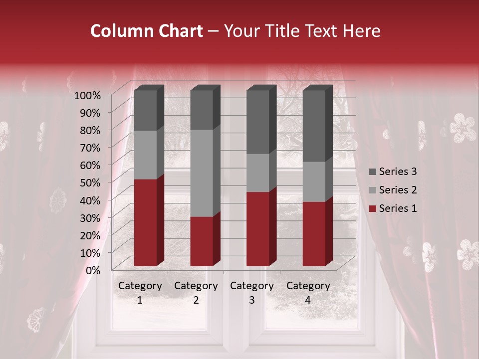 Snow Window PowerPoint Template
