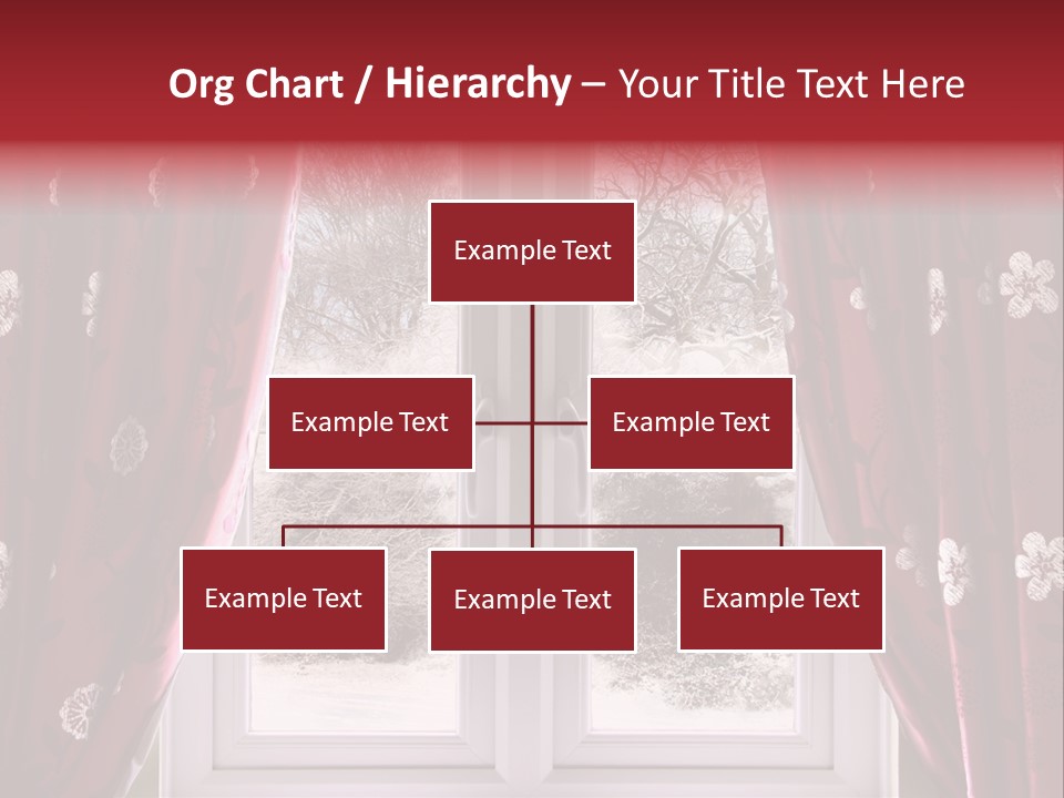 Snow Window PowerPoint Template
