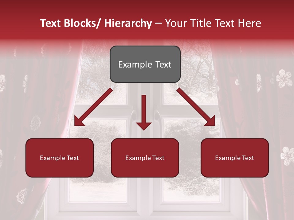 Snow Window PowerPoint Template