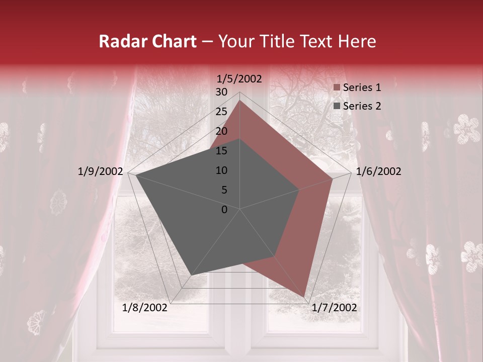 Snow Window PowerPoint Template