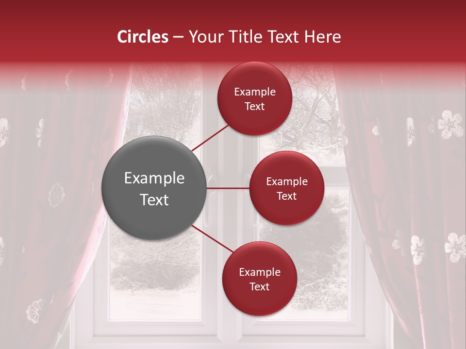 Snow Window PowerPoint Template