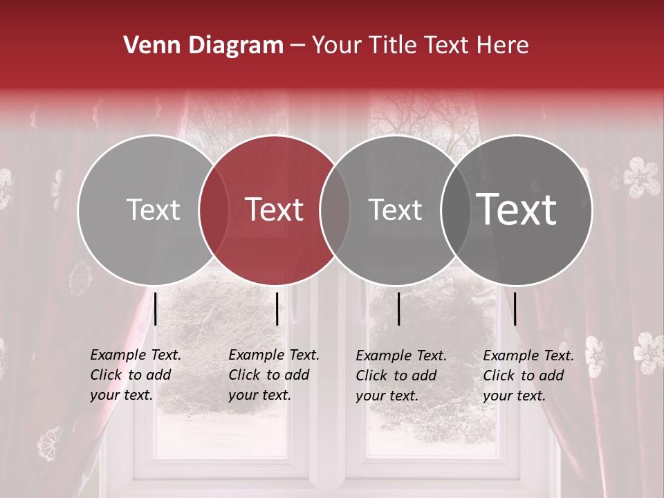 Snow Window PowerPoint Template