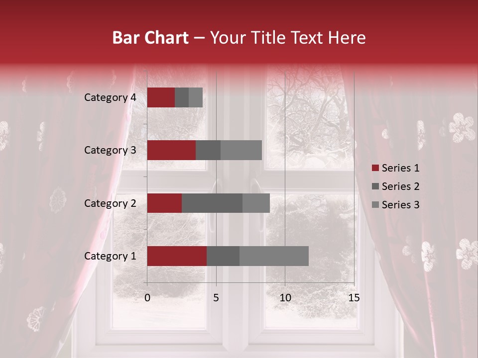 Snow Window PowerPoint Template
