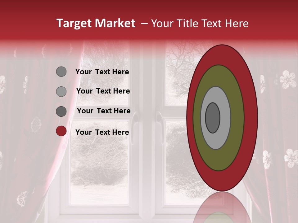 Snow Window PowerPoint Template