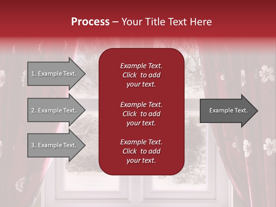 Snow Window PowerPoint Template