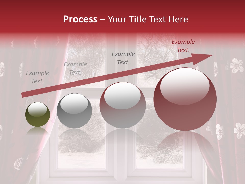 Snow Window PowerPoint Template