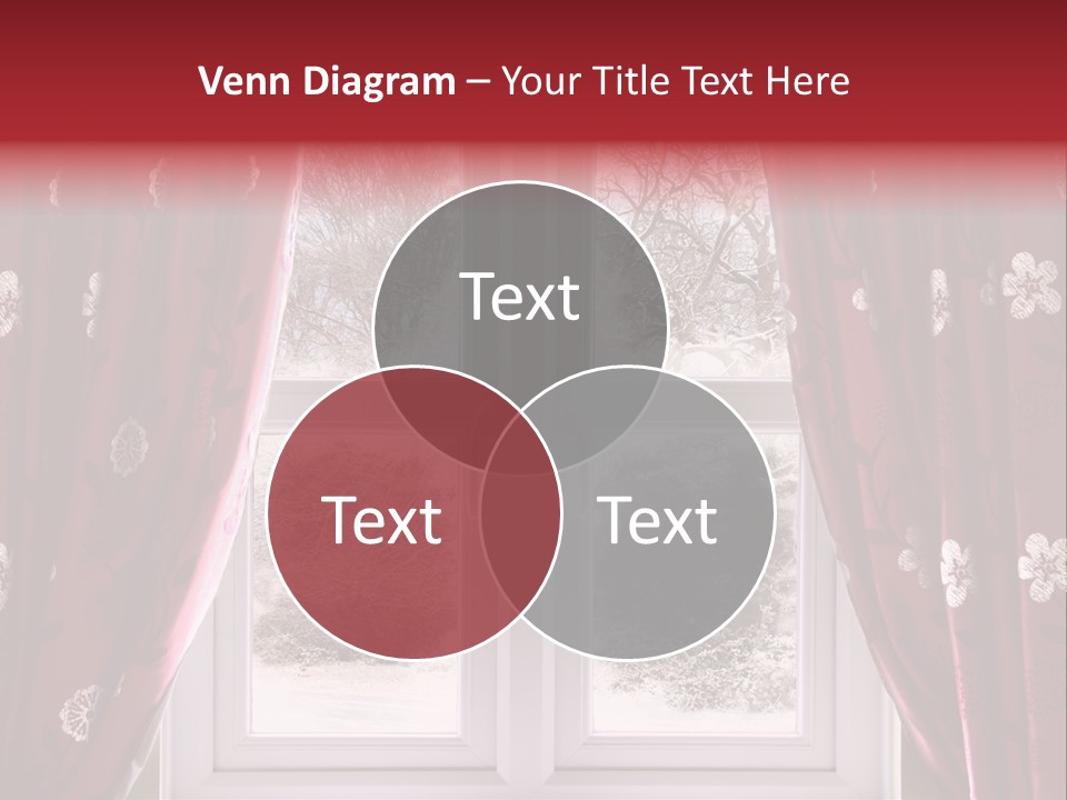 Snow Window PowerPoint Template