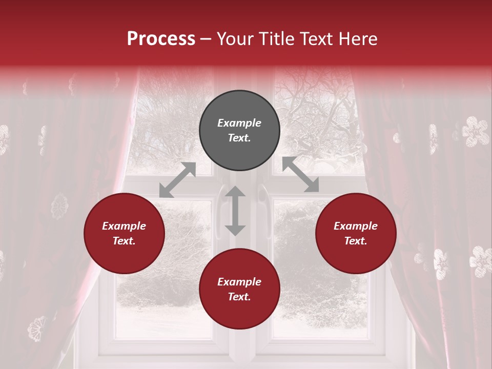 Snow Window PowerPoint Template