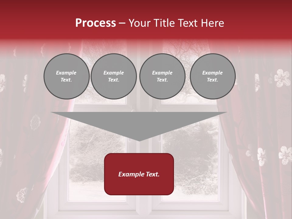 Snow Window PowerPoint Template