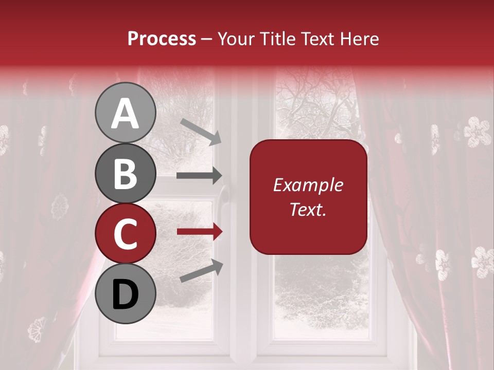 Snow Window PowerPoint Template