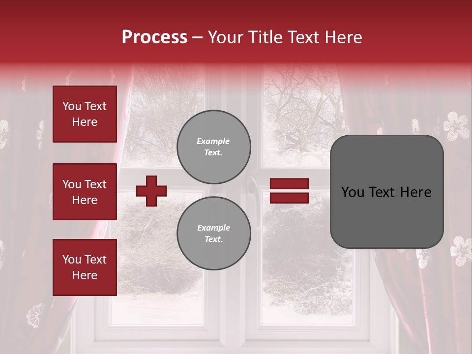 Snow Window PowerPoint Template