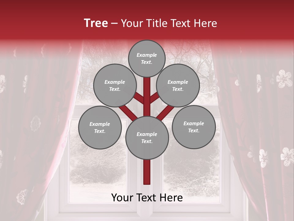 Snow Window PowerPoint Template