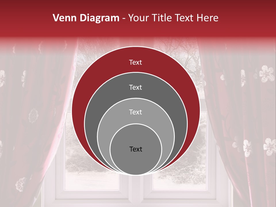 Snow Window PowerPoint Template