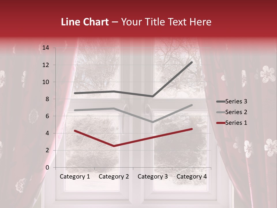 Snow Window PowerPoint Template