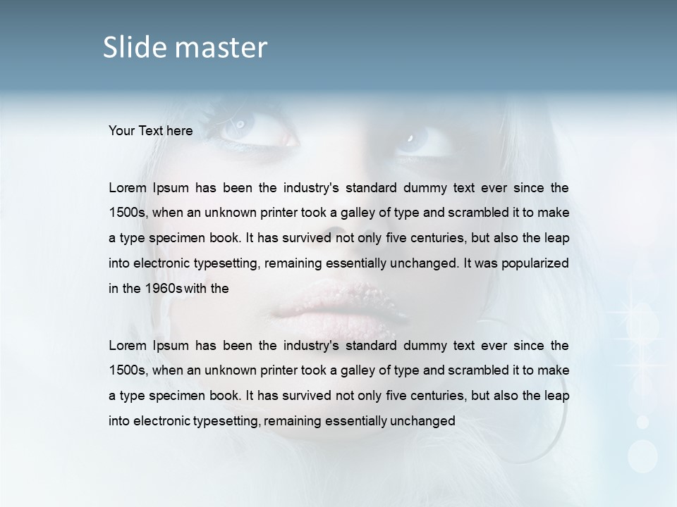 Winter Makeup PowerPoint Template