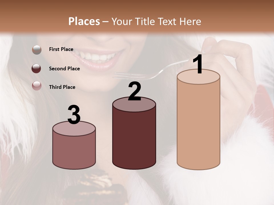 Girls Eating Cake PowerPoint Template