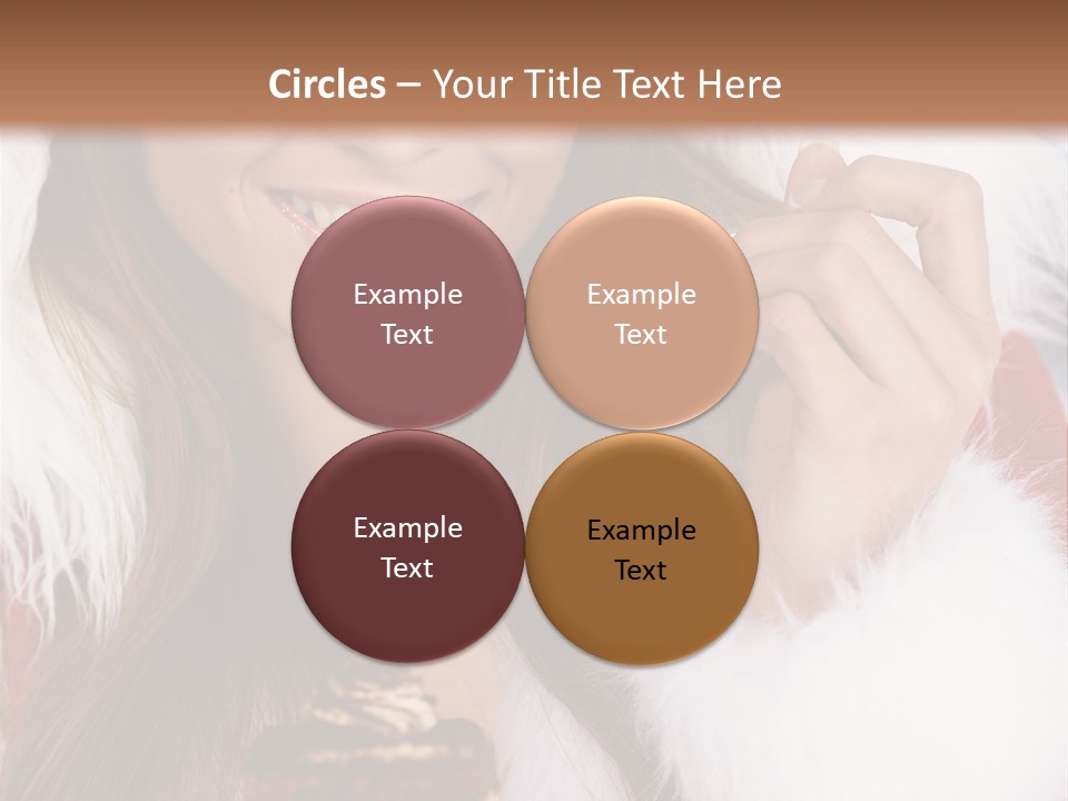 Girls Eating Cake PowerPoint Template