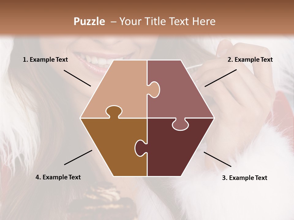 Girls Eating Cake PowerPoint Template