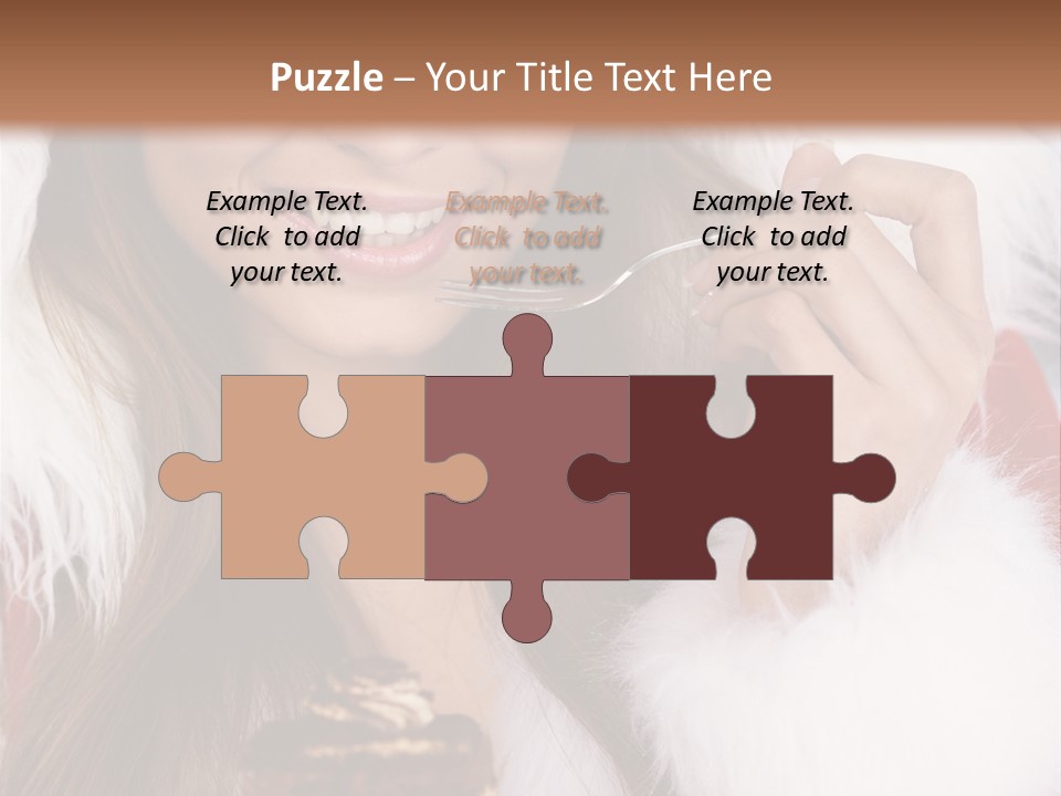 Girls Eating Cake PowerPoint Template