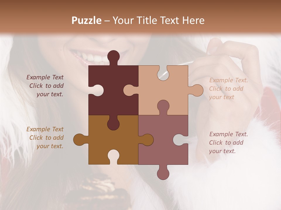 Girls Eating Cake PowerPoint Template