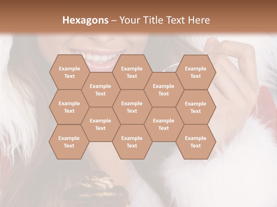 Girls Eating Cake PowerPoint Template