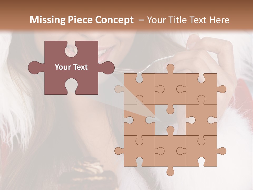 Girls Eating Cake PowerPoint Template