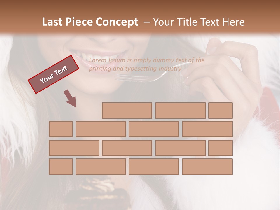 Girls Eating Cake PowerPoint Template