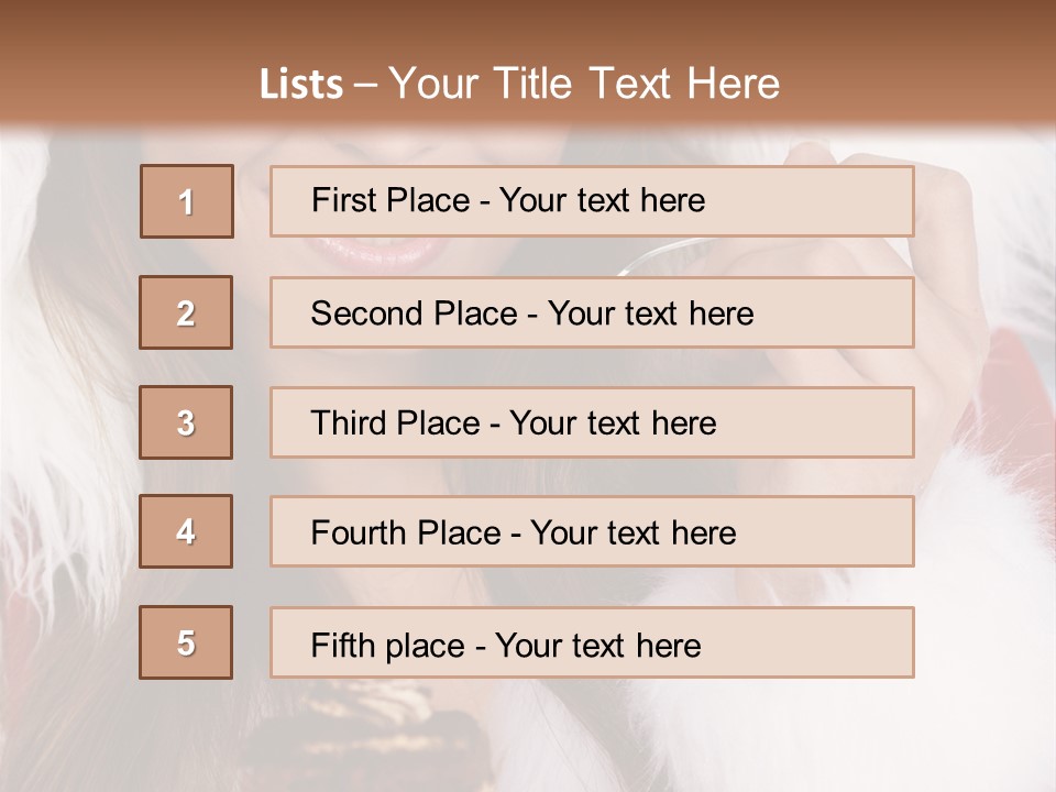 Girls Eating Cake PowerPoint Template