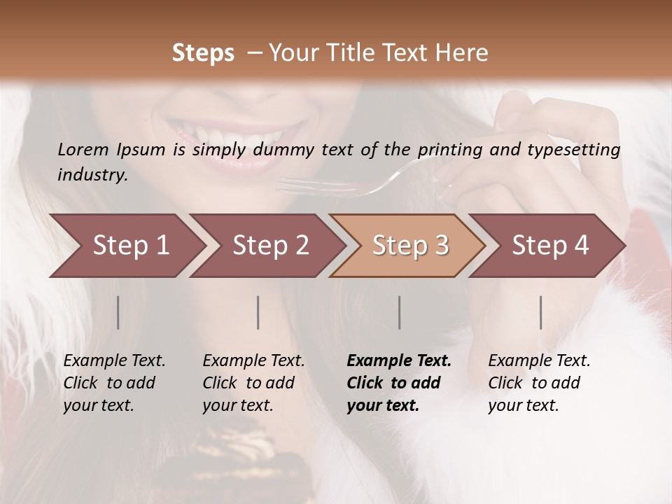 Girls Eating Cake PowerPoint Template