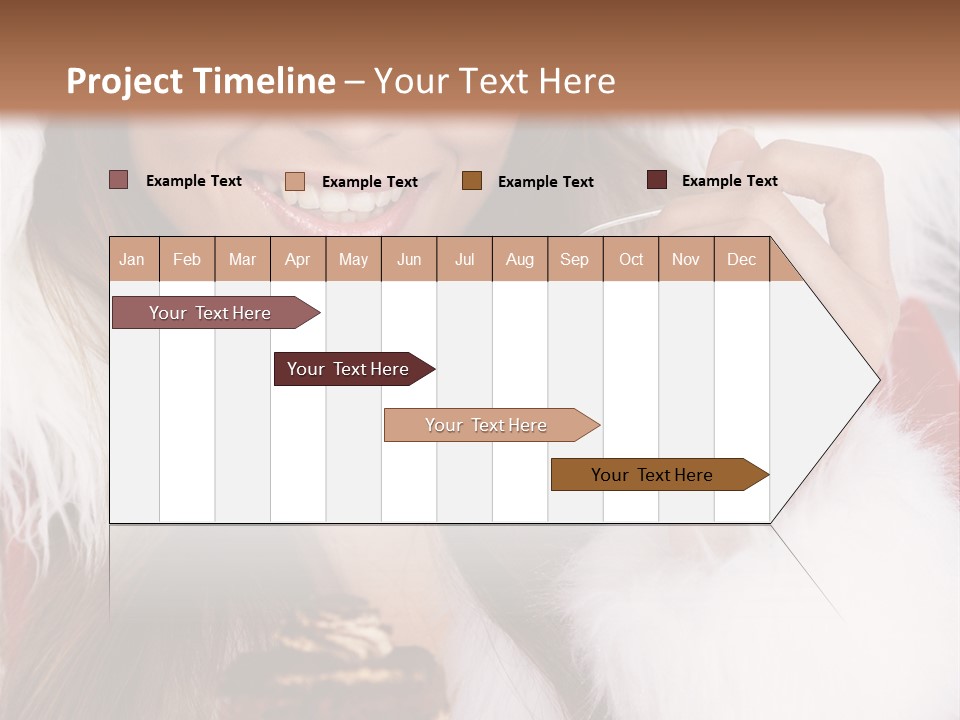 Girls Eating Cake PowerPoint Template