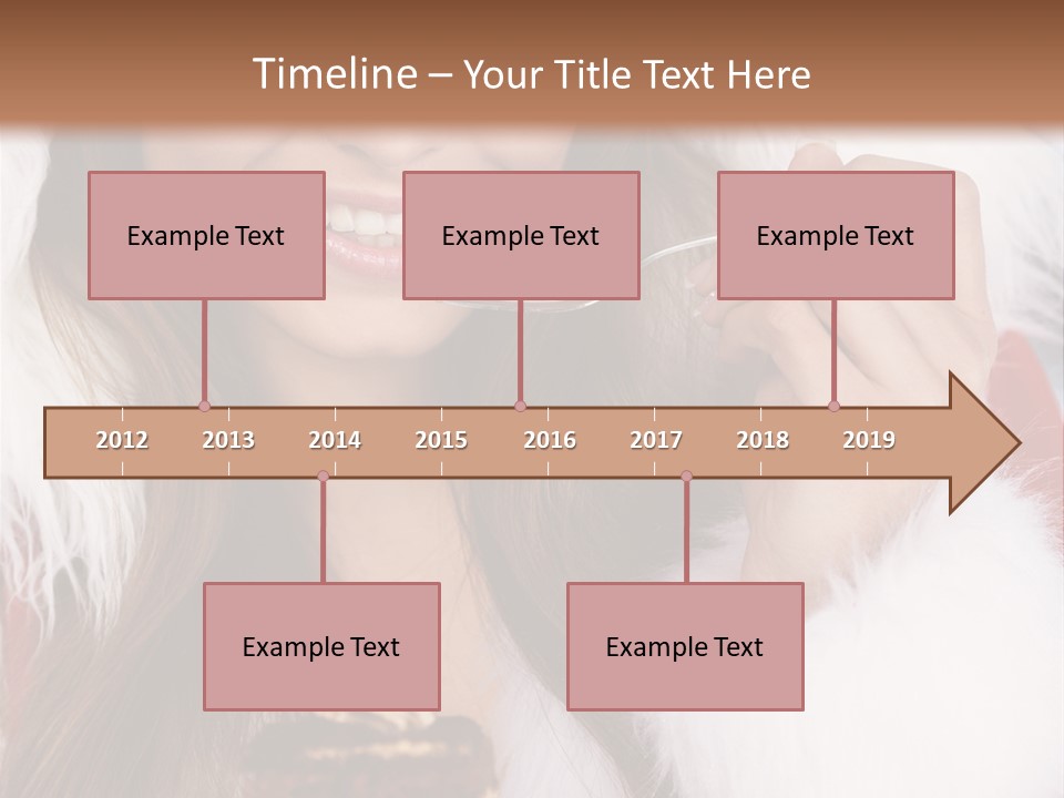 Girls Eating Cake PowerPoint Template