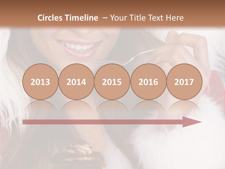 Girls Eating Cake PowerPoint Template