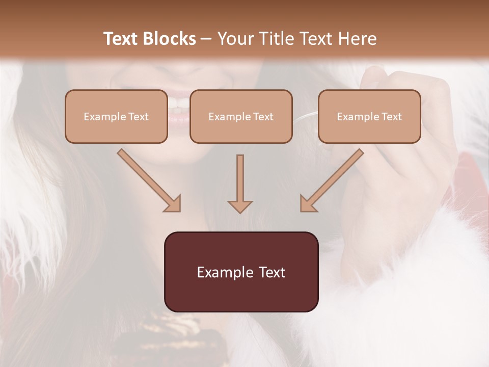 Girls Eating Cake PowerPoint Template