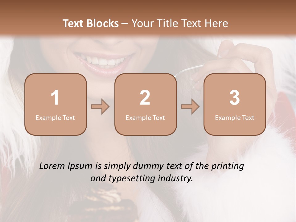 Girls Eating Cake PowerPoint Template